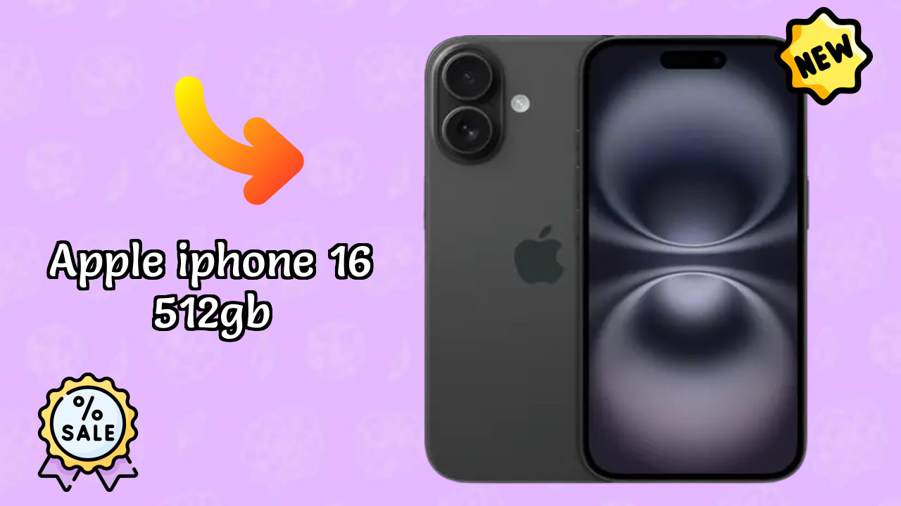 Apple IPhone 16 512GB Display Technology: 6.1 Inches (15.49 Cm) Screen